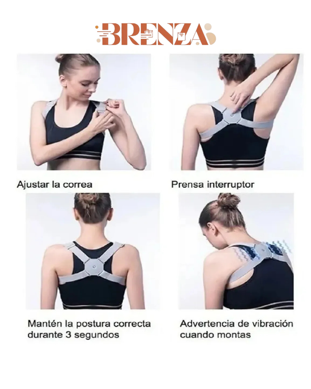 Corrector postura ajustable inteligente